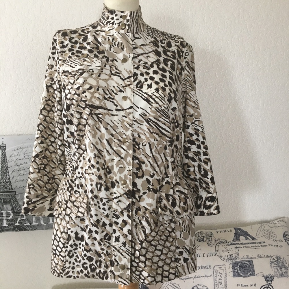 Chico’s Zenergy Tribal Print Blazer Sz M - Picture 16 of 16